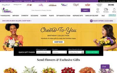 1-800-Flowers.com website screenshot