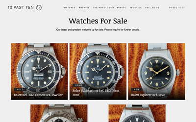 10pastten website screenshot
