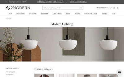2Modern website screenshot