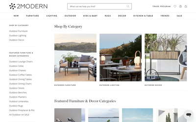 2Modern website screenshot