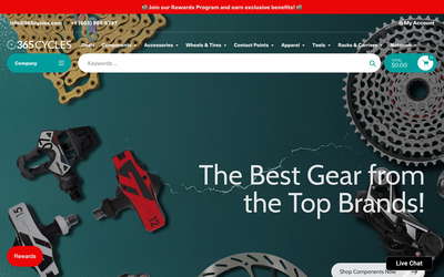 365 Cycles website screenshot