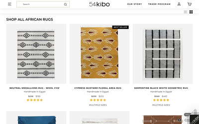 54kibo website screenshot