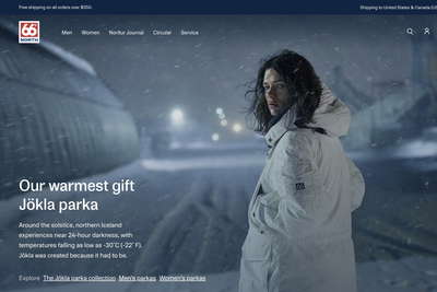 66°North website screenshot