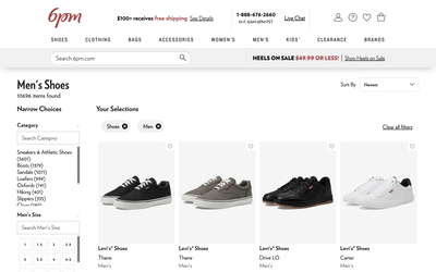 6pm.com website screenshot