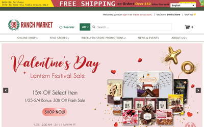 99 Ranch Market website screenshot