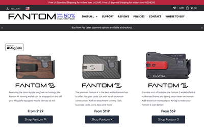 Fantom-Wallet website screenshot