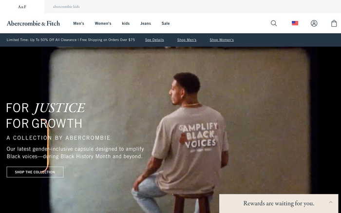 Abercrombie & Fitch screenshot