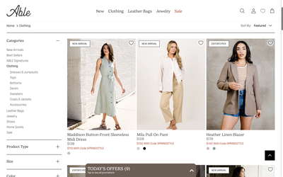 ABLE website screenshot