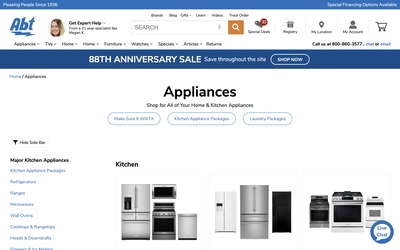 Abt Electronics website screenshot