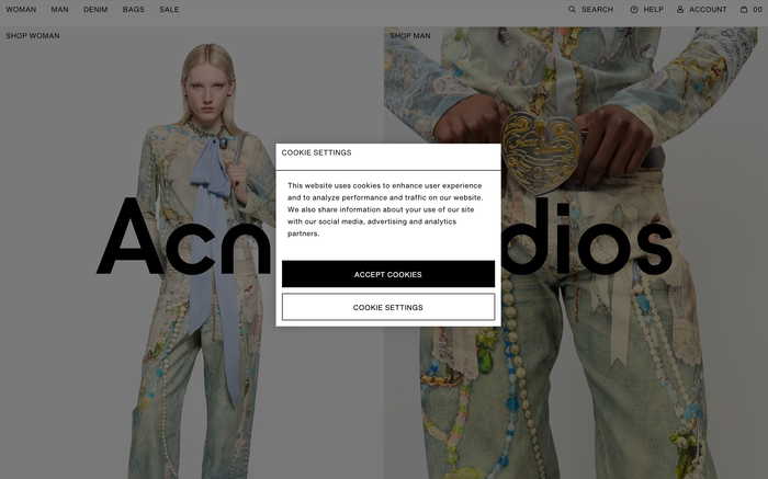 Acne Studios screenshot