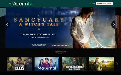 Acorn TV website screenshot