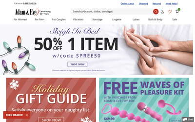 Adam & Eve website screenshot