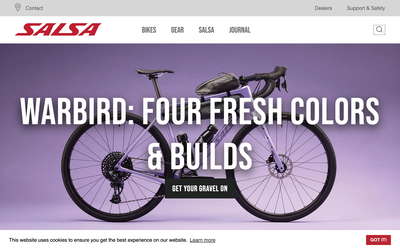 Adventure by Bike website screenshot