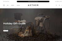 AETHER Apparel website screenshot