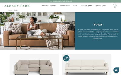 Albany Park website screenshot