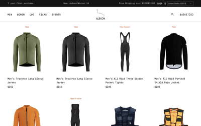 Albion website screenshot