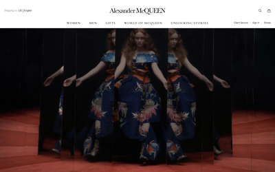 Alexander McQueen website screenshot