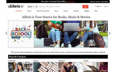 Alibris website screenshot