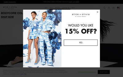 Alice + Olivia website screenshot