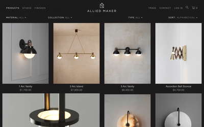 Allied Maker website screenshot