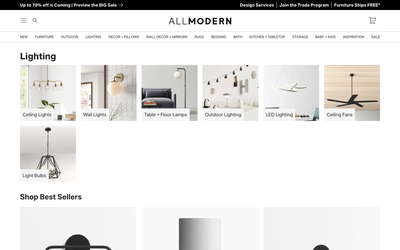 AllModern website screenshot