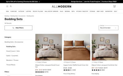 AllModern website screenshot