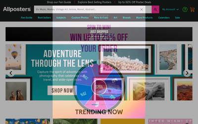 AllPosters website screenshot