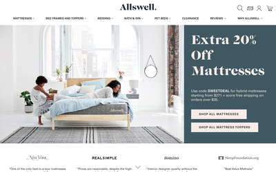 Allswell Home website screenshot