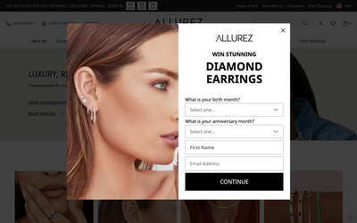 Allurez website screenshot