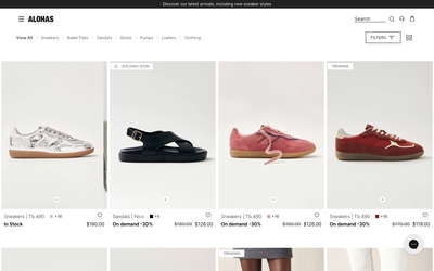 ALOHAS website screenshot