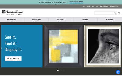 American Frame website screenshot