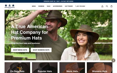 American Hat Makers website screenshot