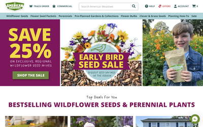American Meadows website screenshot