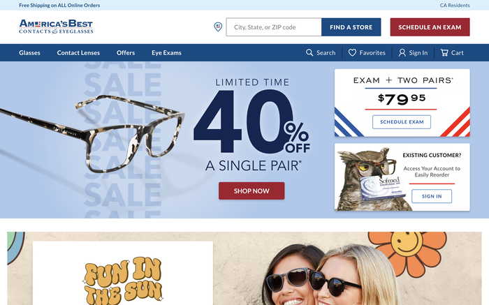 America's Best Contacts & Eyeglasses screenshot