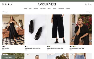 Amour Vert website screenshot