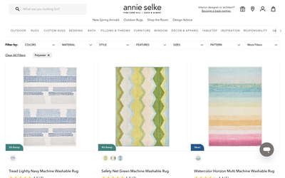 Annie Selke website screenshot