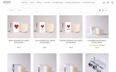 Apothia Los Angeles website screenshot