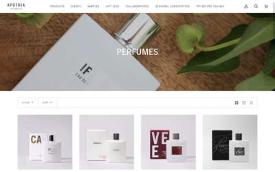 Apothia Los Angeles website screenshot