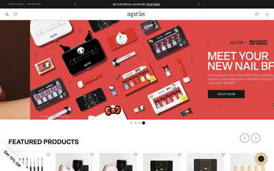 Apres Nail website screenshot