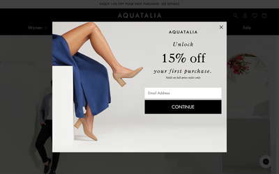 Aquatalia website screenshot