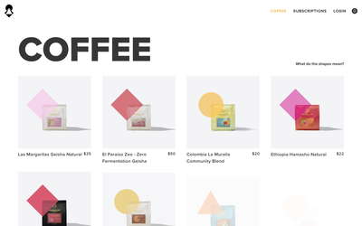 Archetype Coffee website screenshot