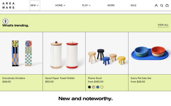 Areaware screenshot
