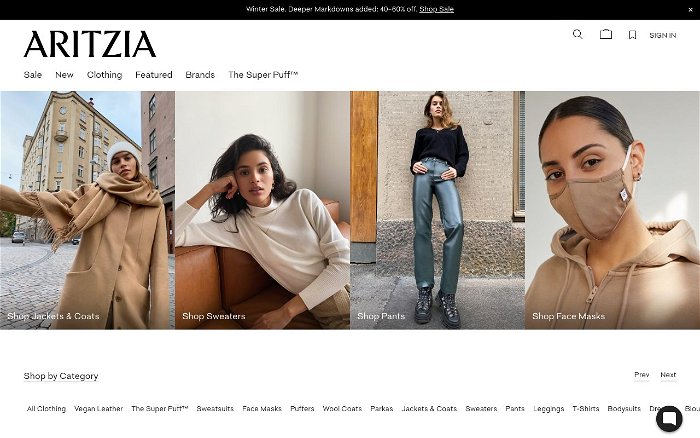 Aritzia - Ranks and Reviews