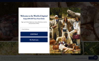 Aspinal of London website screenshot
