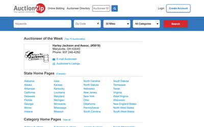 AuctionZip website screenshot