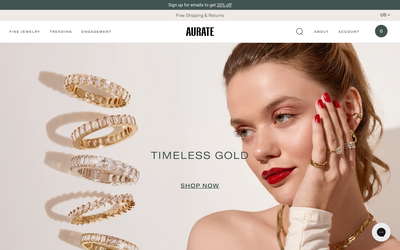 Aurate New York website screenshot