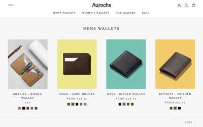 Aurochs website screenshot