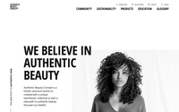 Authentic Beauty Concept website screenshot