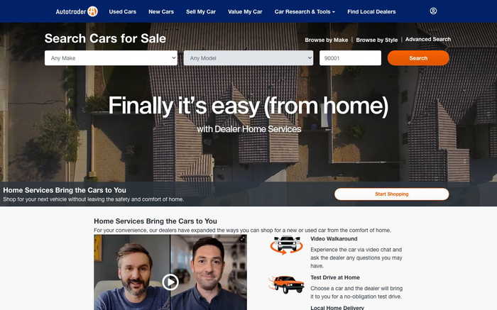 Autotrader screenshot