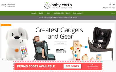 BabyEarth website screenshot